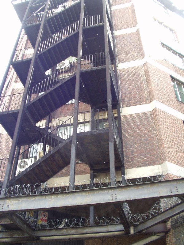 Condition report on a fire escape staircase in Paddington